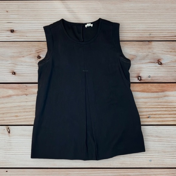 J. Crew Black Sleeveless Blouse - Picture 2 of 4